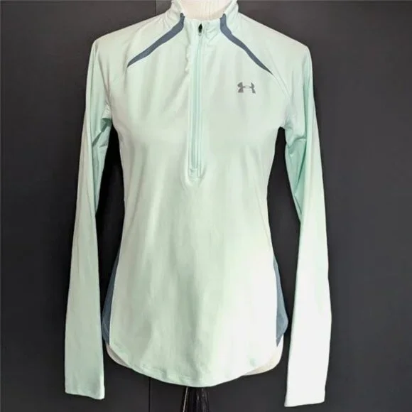 Under Armour Mileage Heat Gear Run 1/2 Zip Long Sleeve Pullover - Picture 1 of 6